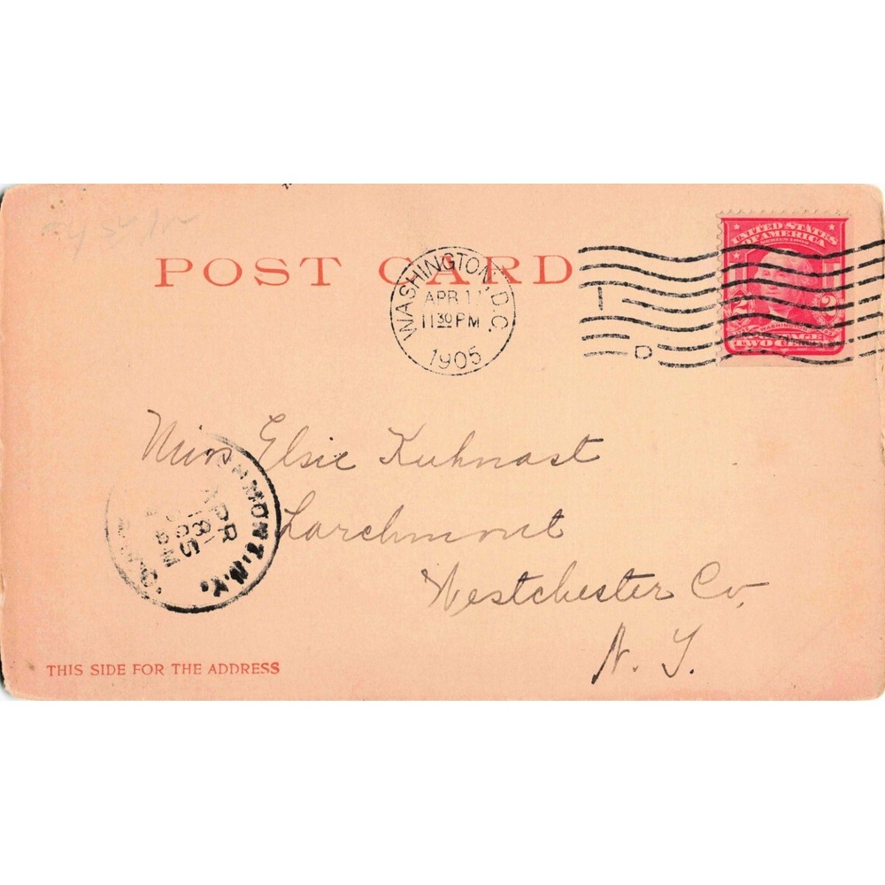 1902 Detroit Photographic Co Christ Church Alexandria VA Postcard 1905 Postmark - Picture 2 of 2